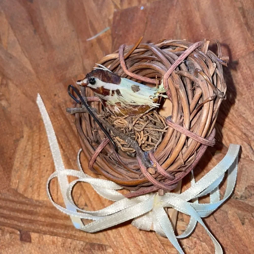 Collection of 4 vintage bird Christmas tree ornaments‎
